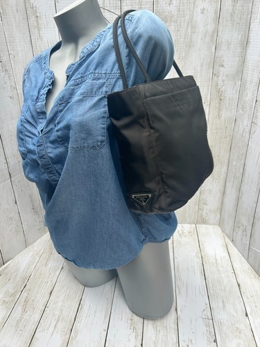 Prada small black tessuto - prada,