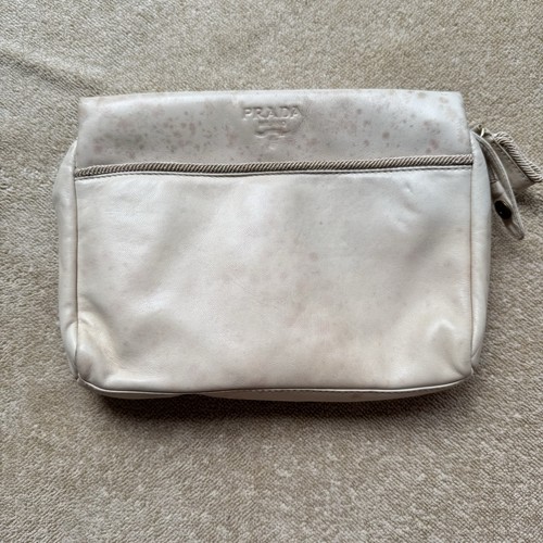 Prada pouch leather logo - leather,
